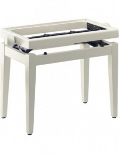 White matt piano bench,...