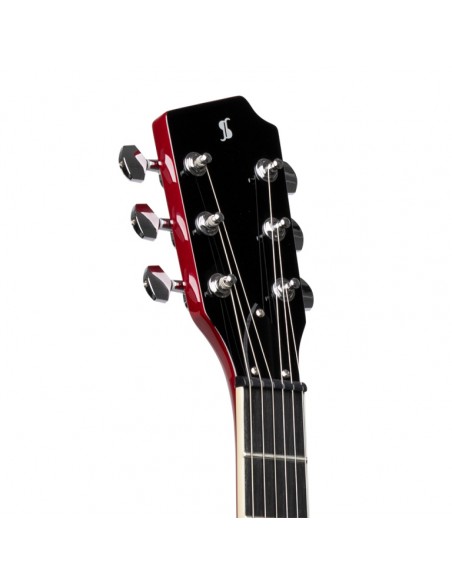 Electric guitar, Silveray series, DC model, with solid mahogany body and double cutaway