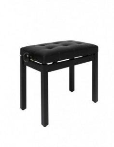 Matt black piano bench with...