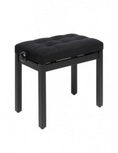 Matt black piano bench with...