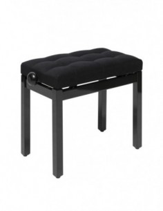 Highgloss black piano bench...