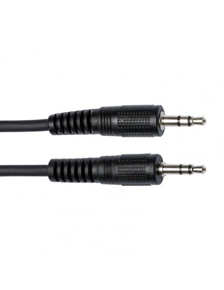 Stereo audio cable, mini jack/mini jack (m/m), 20 cm (0.66')