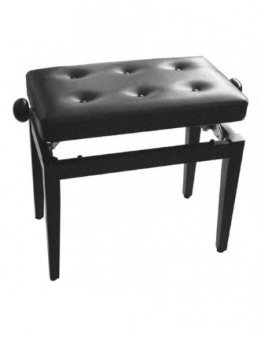 "Chesterfield" piano bench, black...