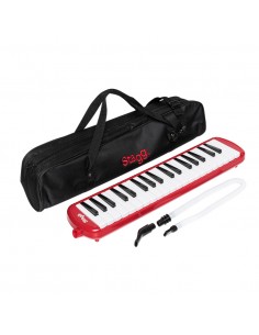 Red plastic melodica with... 2