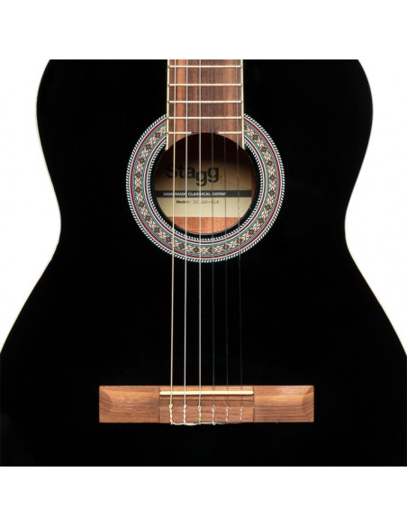 SCL60 classical guitar with spruce top, black