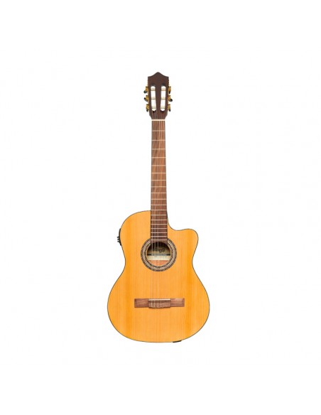 SCL60 cutaway acoustic-electric classical guitar with B-Band 4-band EQ, natural colour