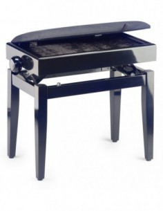 Highgloss black piano bench...