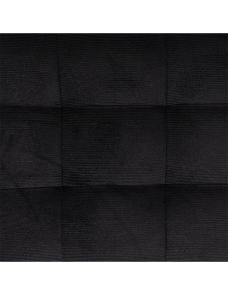 Matt black piano bench with black velvet top