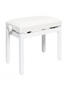 Matt white piano bench with... 2