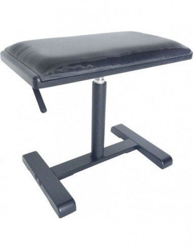 Matt black hydraulic piano bench with...
