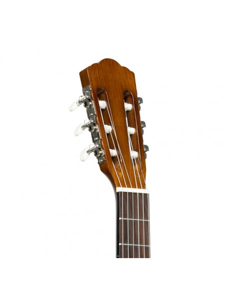 3/4 classical guitar with linden top, natural colour