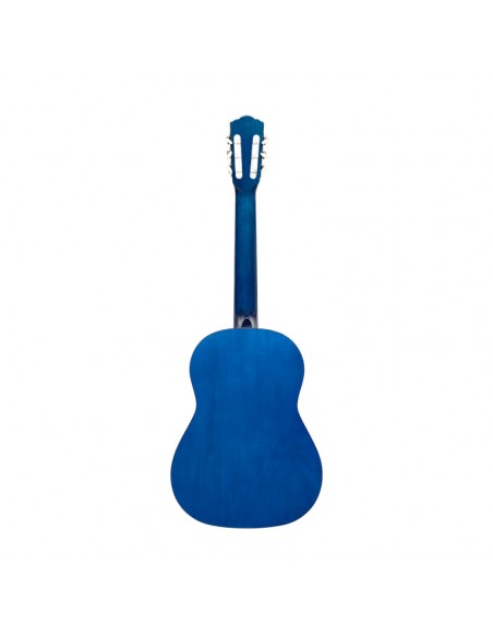 3/4 classical guitar with linden top, blue