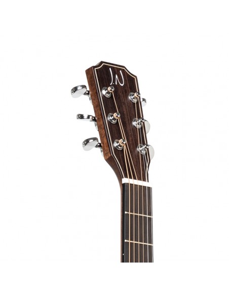 Cutaway acoustic-electric dreadnought guitar with solid mahogany top, Dovern series