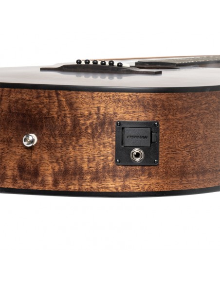 Cutaway acoustic-electric auditorium guitar with solid mahogany top, Dovern series