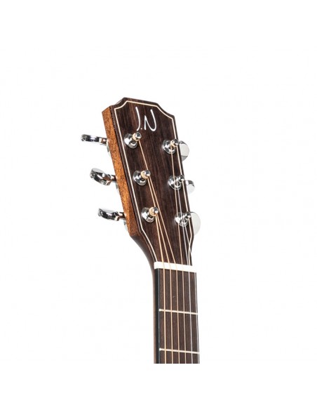 Cutaway acoustic-electric auditorium guitar with solid mahogany top, Dovern series