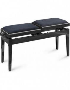 Twin piano bench, black,...
