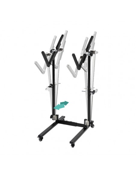 Stand for amplifier and accessories, foldable