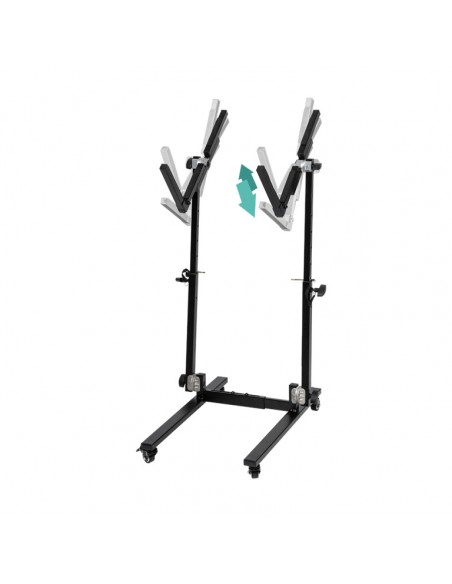 Stand for amplifier and accessories, foldable