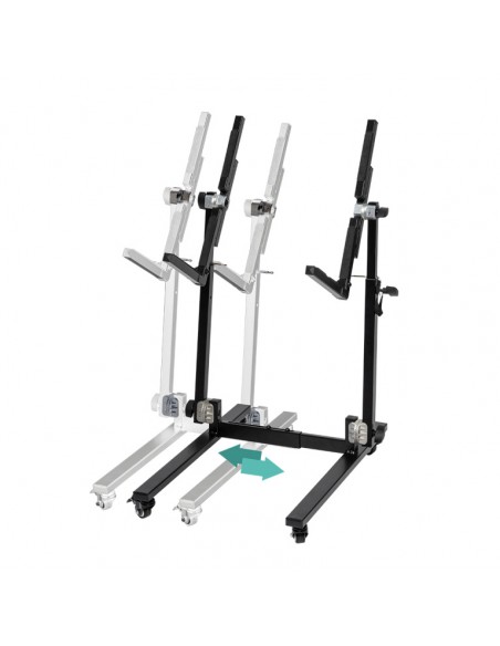 Stand for amplifier and accessories, foldable