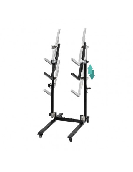 Stand for amplifier and accessories, foldable