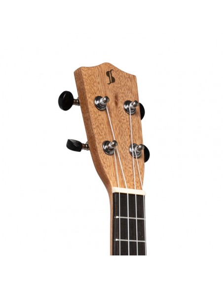 Acoustic-electric concert ukulele with sapele top and gigbag