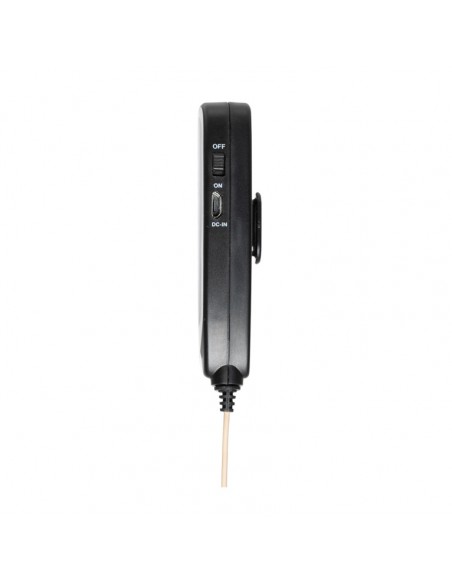 Beige wireless headset microphone set (with transmitter and receiver)