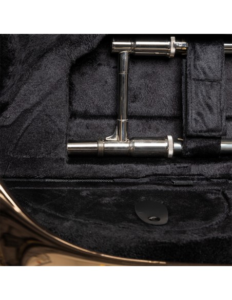 Soft case for trombone, grey