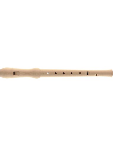 Maple soprano recorder with baroque...
