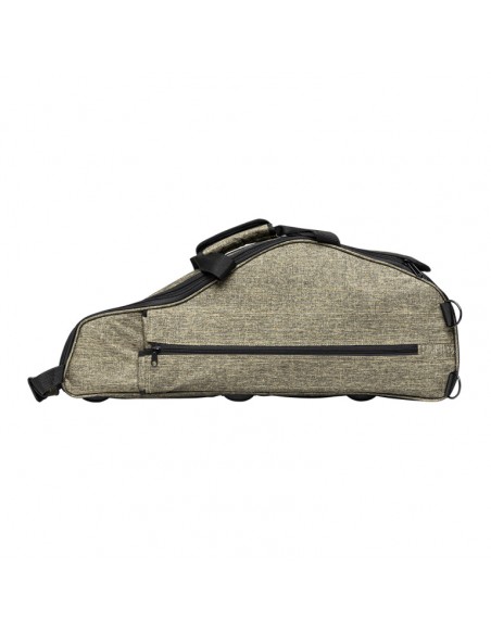 Bag for alto saxophone, bright green
