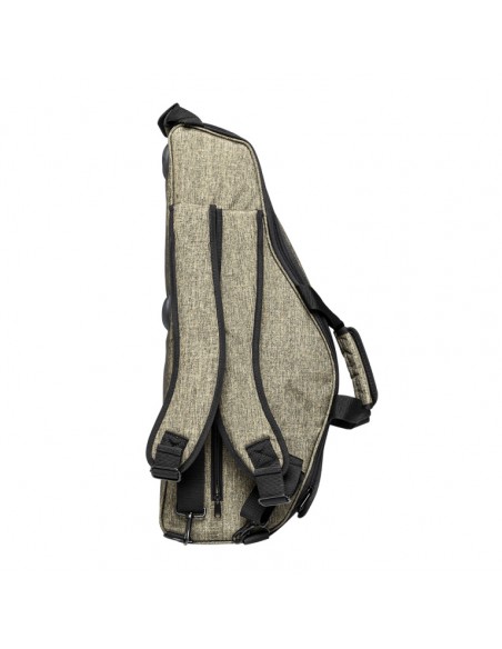 Bag for alto saxophone, bright green