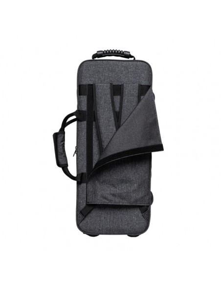Soft case for alto saxophone, grey
