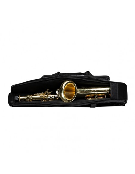 Soft bag for tenor saxophone, grey