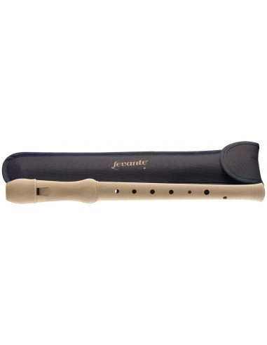 Maple soprano recorder with German...