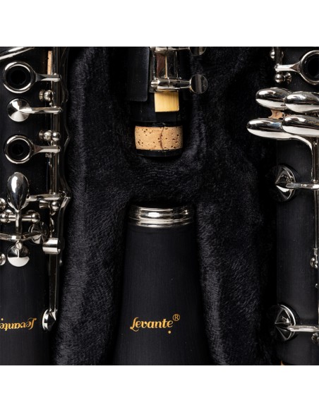 Soft case for Boehm clarinet, grey