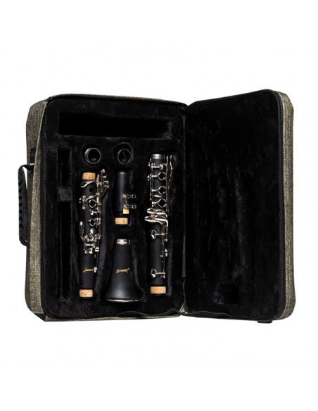 Soft case for Boehm clarinet, bright green