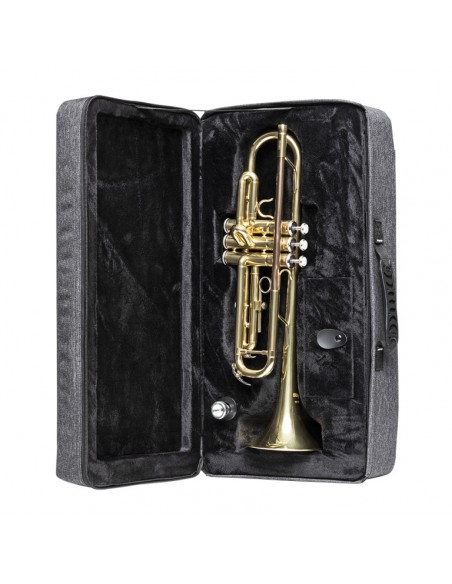 Soft case for trumpet, bright green