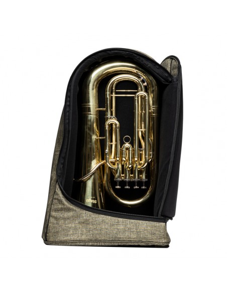 Bag for euphonium, bright green
