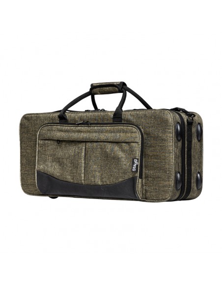 Soft case for alto saxophone, bright green