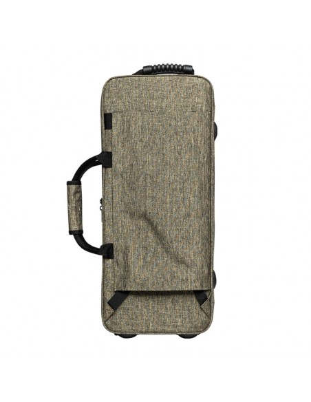 Soft case for alto saxophone, bright green