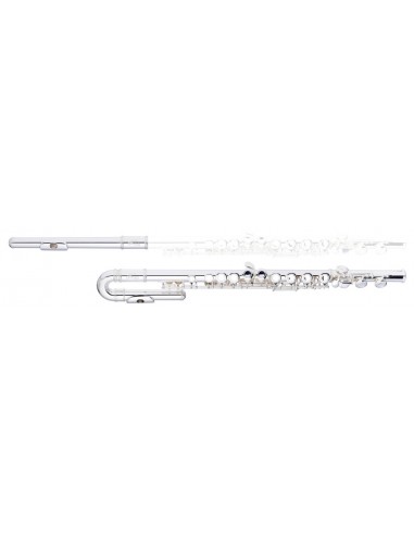 C flute, 2 head joints w/curved,...