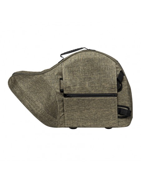 Soft case for french horn, bright green