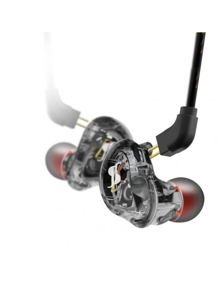 High-resolution, sound-isolating in-ear monitor, black