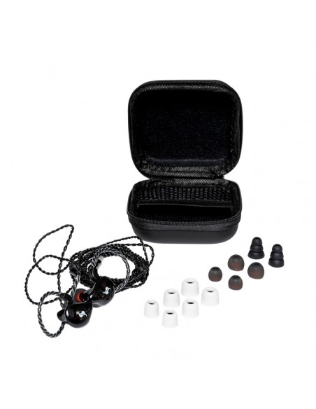 High-resolution, sound-isolating in-ear monitor, black