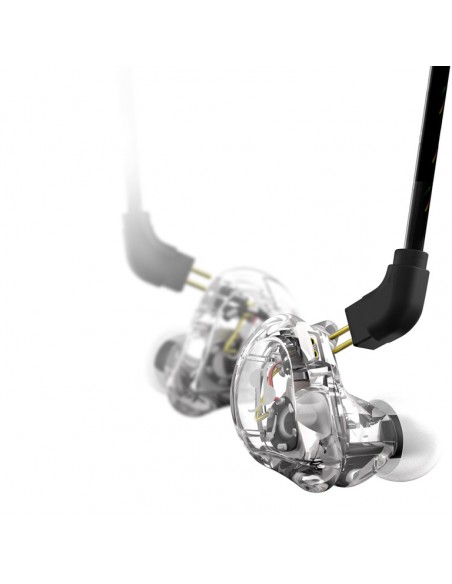 High-resolution, sound-isolating in-ear monitor, transparent