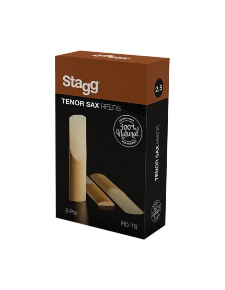 Box of 8 Tenor sax reeds, thickness: 2,5