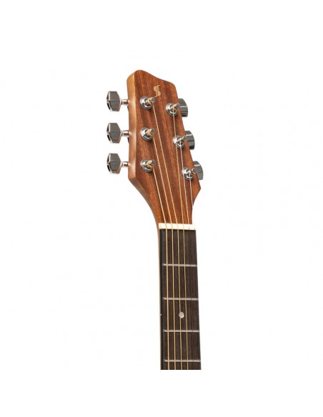 Acoustic auditorium guitar, sapele, natural finish