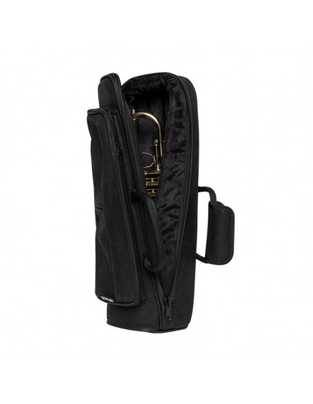 Bag for trumpet, faux leather, black
