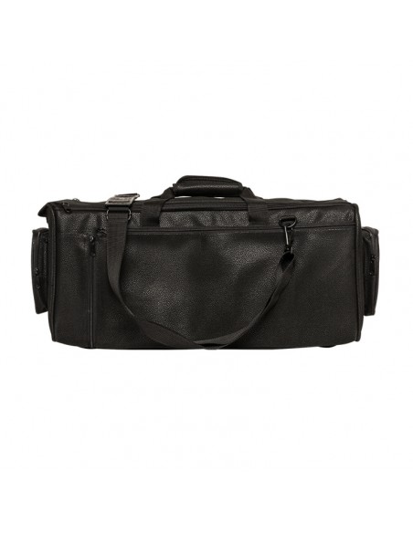 Bag for 2 trumpets, faux leather, black