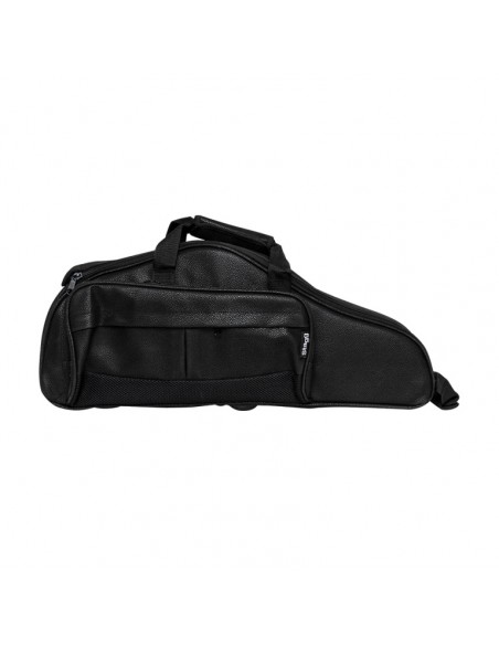 Bag for alto saxophone, faux leather, black