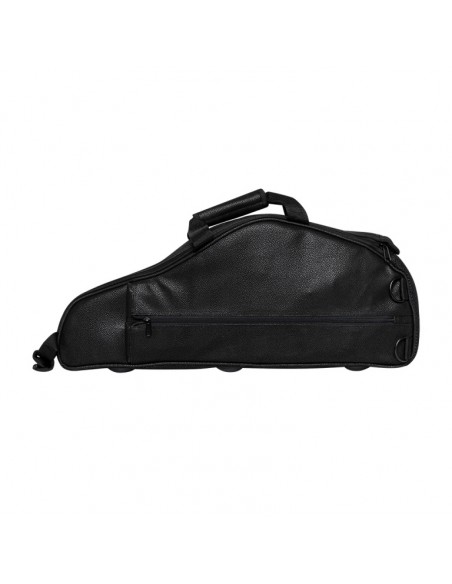 Bag for alto saxophone, faux leather, black
